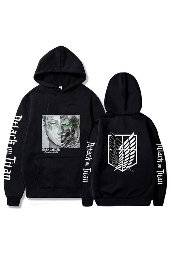 Vordevia Titan investigation corps Eren Yeager Hoodie Trendyol