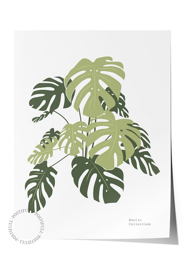 Postifull-Tropical Themed Frameless Wall Poster, Aesthetic Poster - Living Room, Kitchen and Bedroom Decor 1