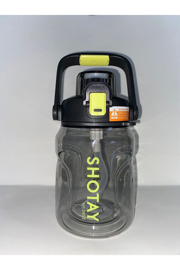 Shotay-ST-7313 Tritan Flask with Straw and Hanger 1000 ml Black 1