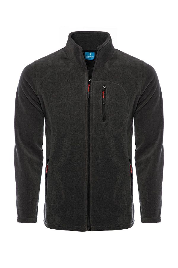 COMBİNE MİCHAİL-Antracitová farba Full Zipper 3 Pocket Fleece 1