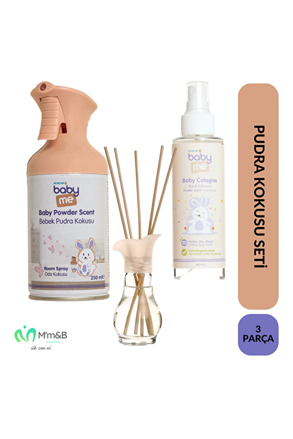 Baby Me Bebek Pudra Kokusu Seti / Oda Kokusu / Pudra Kolonyası