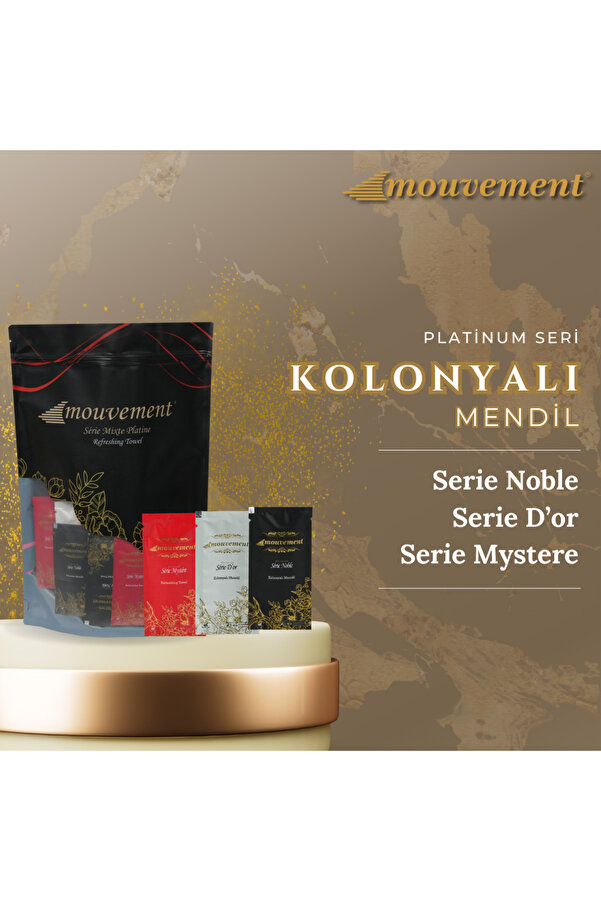 MOUVEMENT 160 Adet - Kolonyalı Islak Mendil - Karışık Platinium Paket