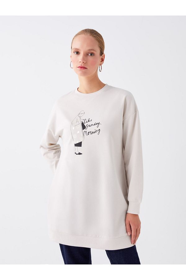 Long sweatshirt tunic on sale