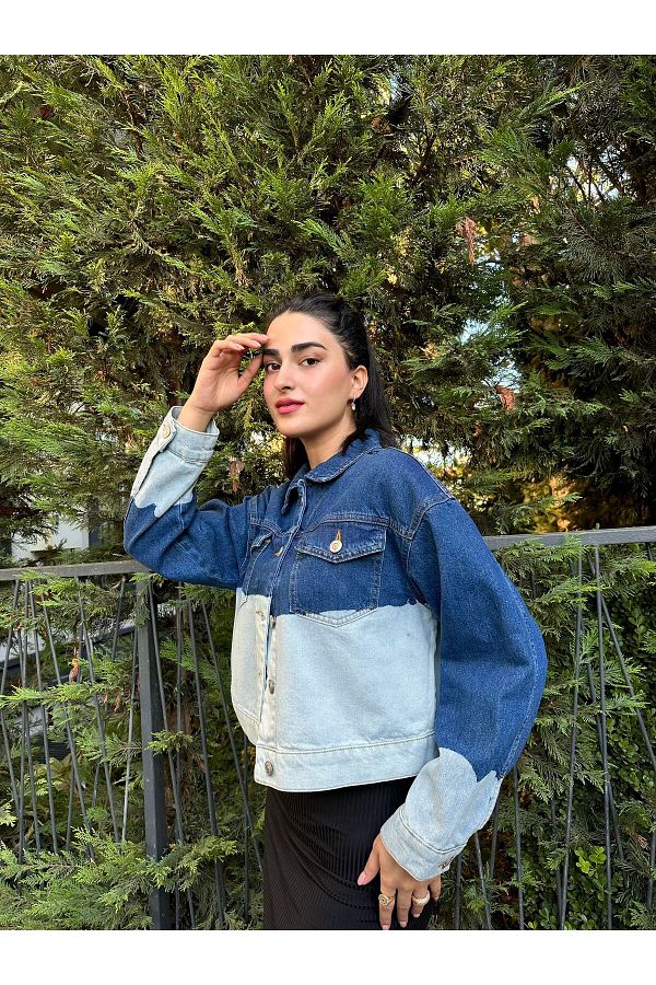 Double colour jacket clearance