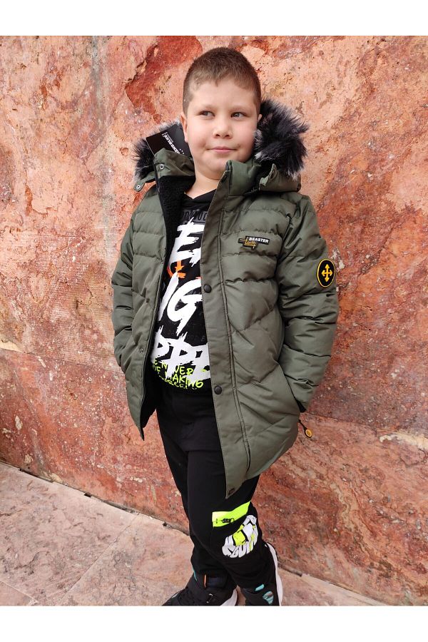 moda arpol 7 16 Years Old Fleece Thick Hooded Boy s Coat Trendyol