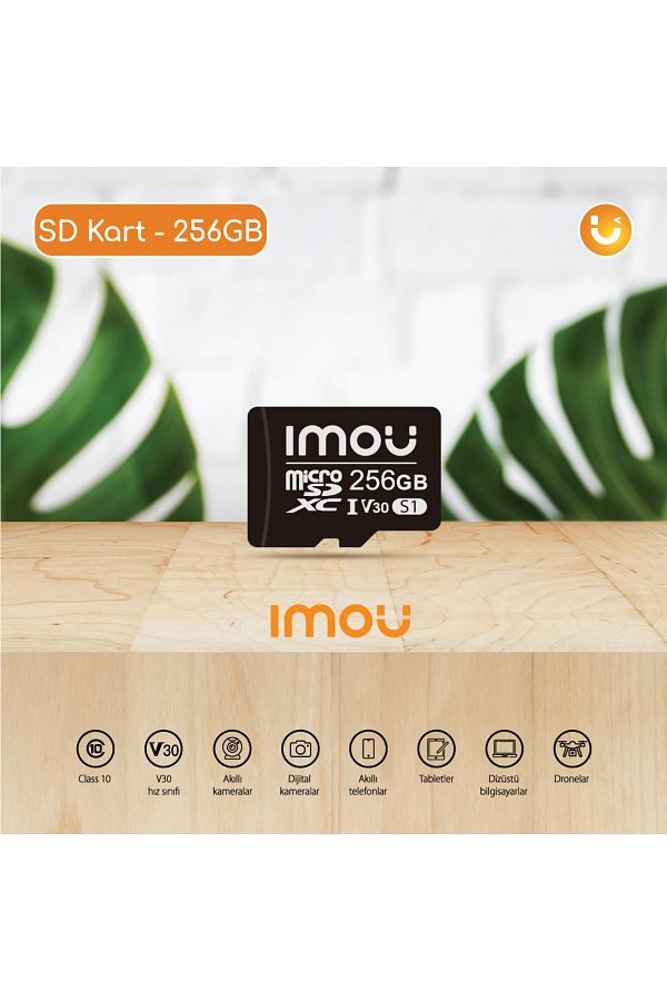 Imou-256Gb Micro Sdxc Memory Card / Compatible with Class 10,U3,V30-Video Recording Equipment (St2-256-S1) 1