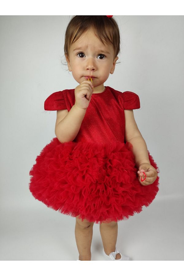 Red tutu skirt baby sale