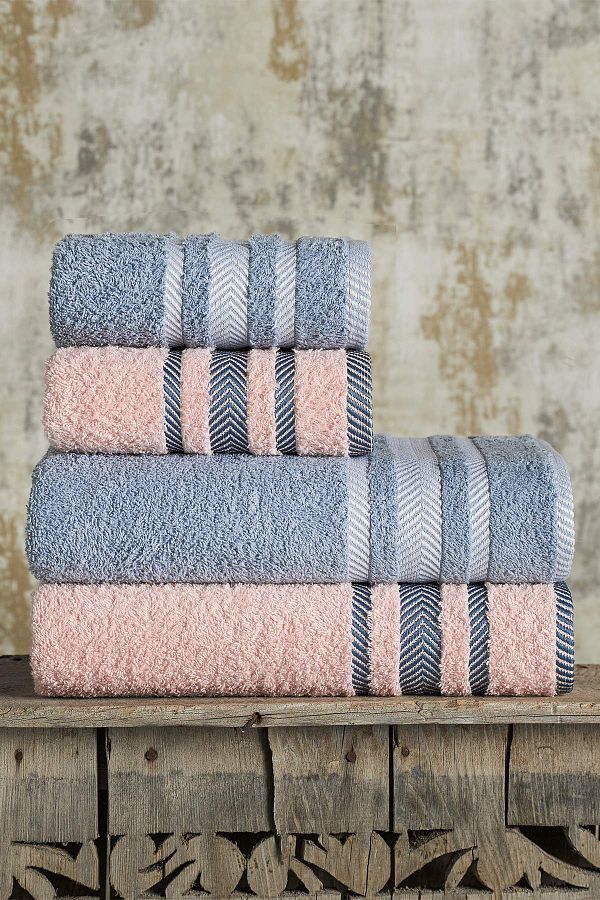 newhome-Set prosoape de baie din 4 piese 100% bumbac 1