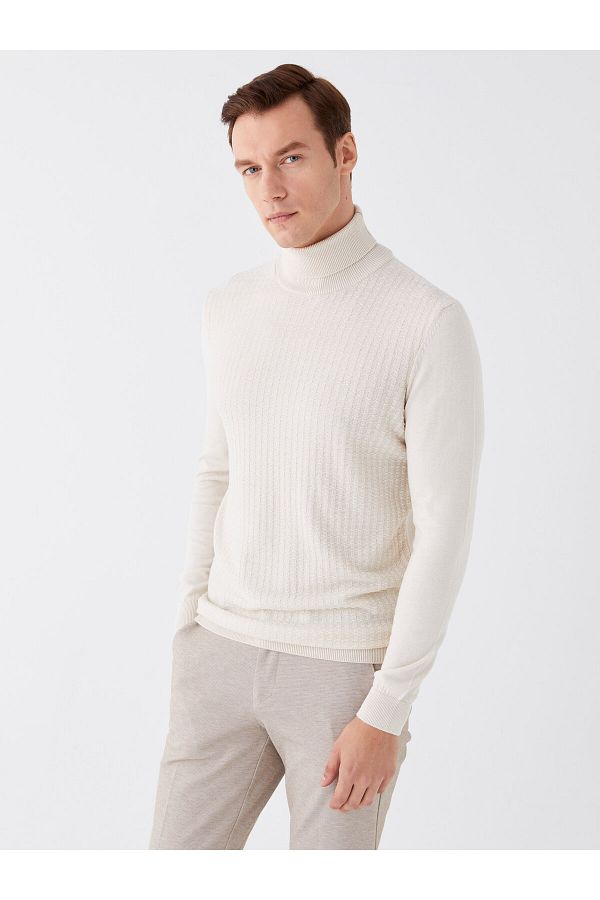 LC Waikiki-Strickpullover für Herren – Rollkragenpullover, lange Ärmel 1