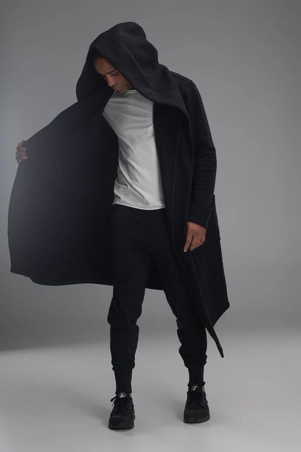 Black cloak jacket top