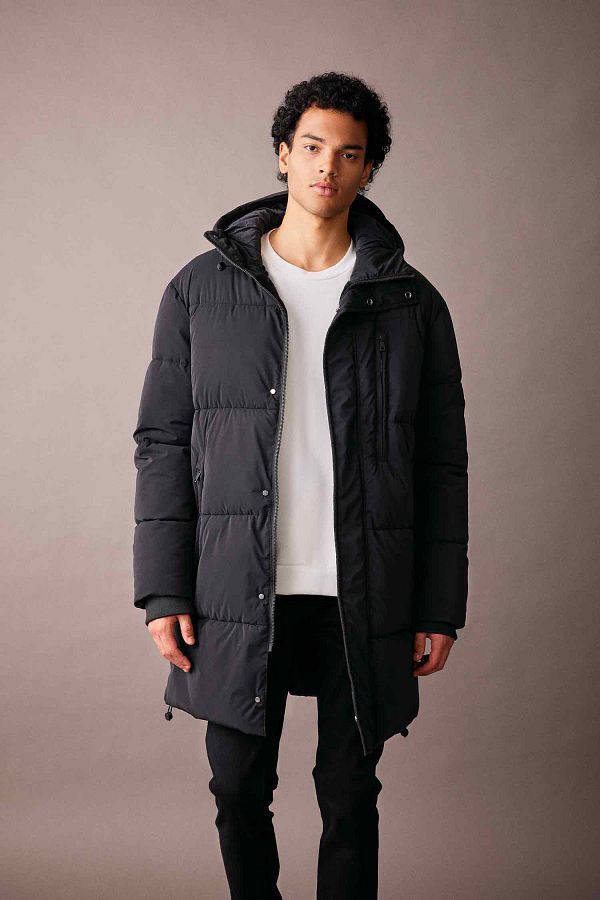 Faux fur lined puffer coat outlet