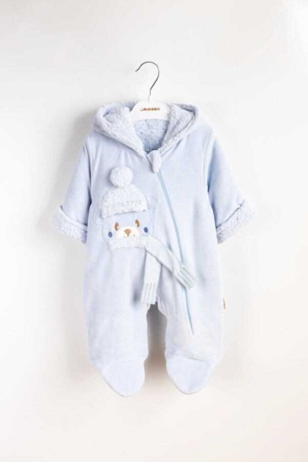 DIDuStore Kürklü Yumuşacık unisex İçi Yünlü Bebek Tulumu