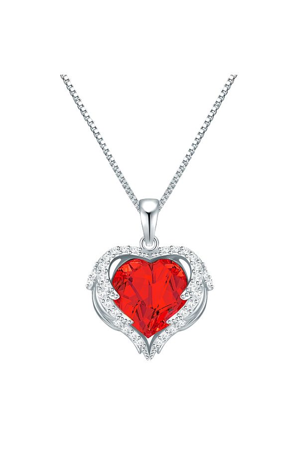 Rafaela Donata-Silberhalskette, Kette und Anhänger aus Sterlingsilber, verziert mit Kristallen von Swarovski® Sia 1