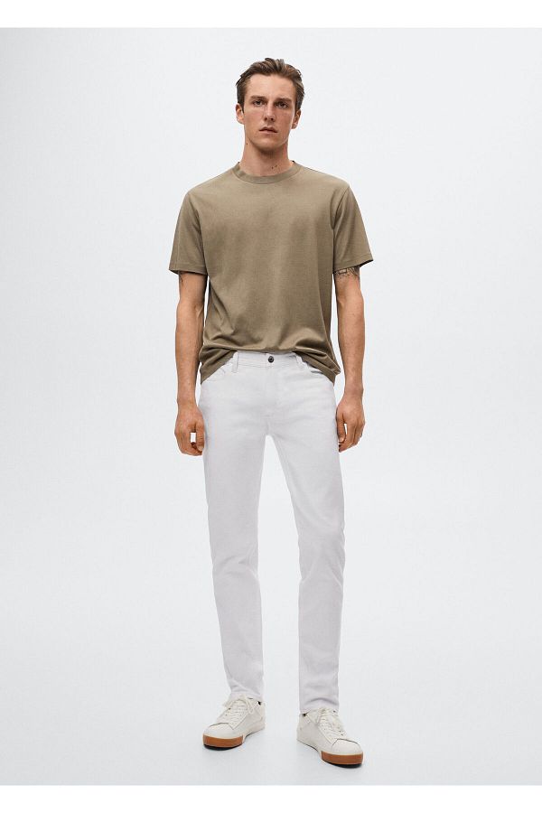 MANGO Man Men s White Pants Trendyol