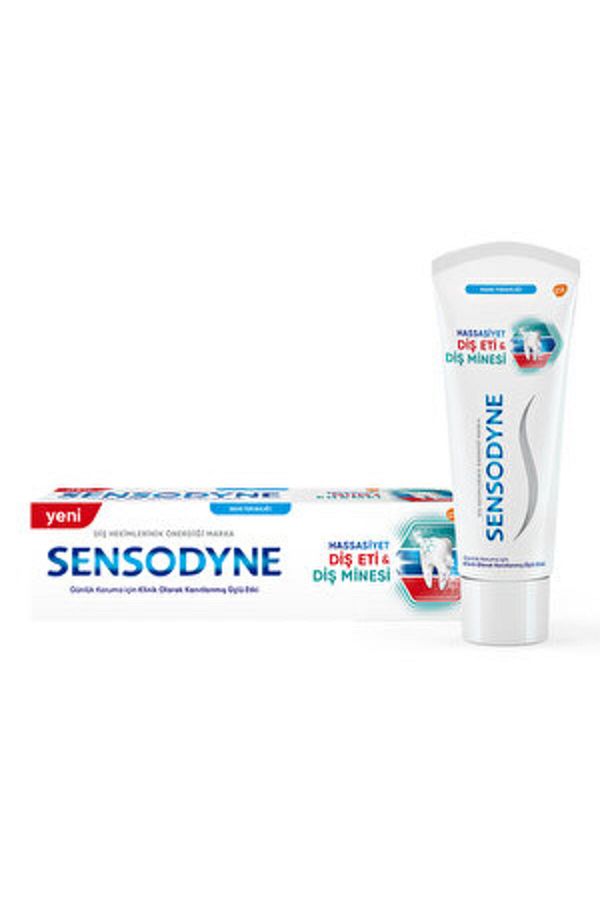 Sensodyne-(2 قطعة) معجون أسنان سنسوداين للحساسية واللثة والمينا 75 مل 1