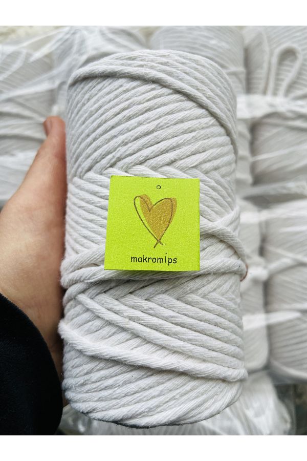 Makromİps-MACROME ROPE ( 250 gr ) SINGLE WRAPPED COTTON SCAN ROPE TWIPE HOBBY MULTI-PURPOSE KEYCHAIN KNITTED BOHEM 1