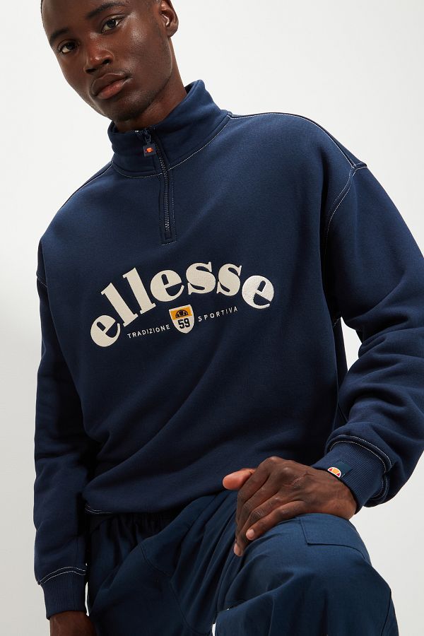 Ellesse Navy Sweatshirt For Men Trendyol