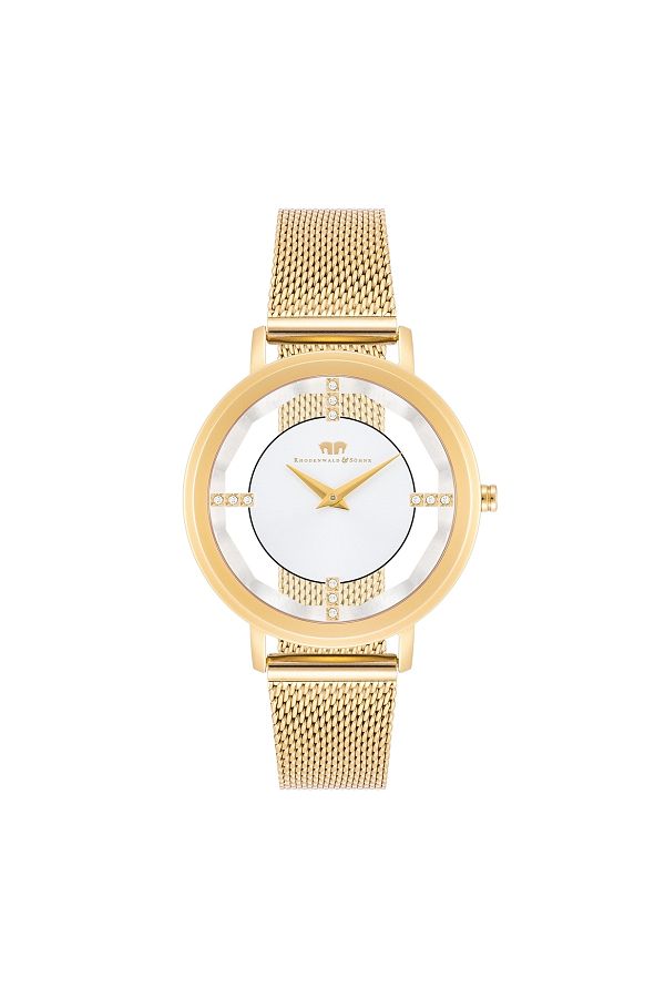 Rhodenwald & Söhne-Quarzuhr Damen Quarzuhr gelbgold Edelstahl gelbgold 1