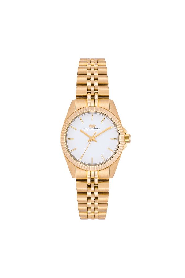Rhodenwald & Söhne-Quarzuhr Damen Quarzuhr gelbgold Edelstahl gelbgold 1