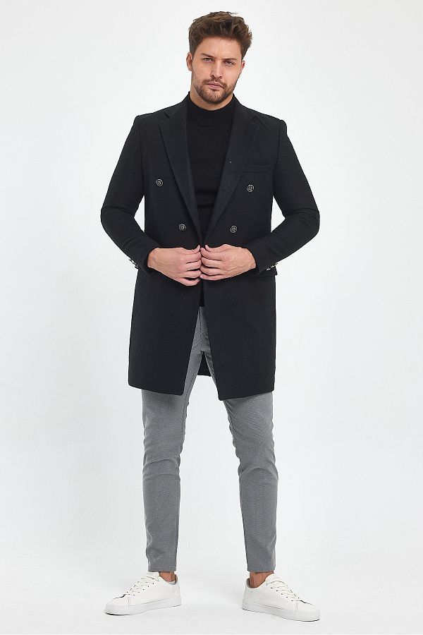 Long coat slim fit on sale