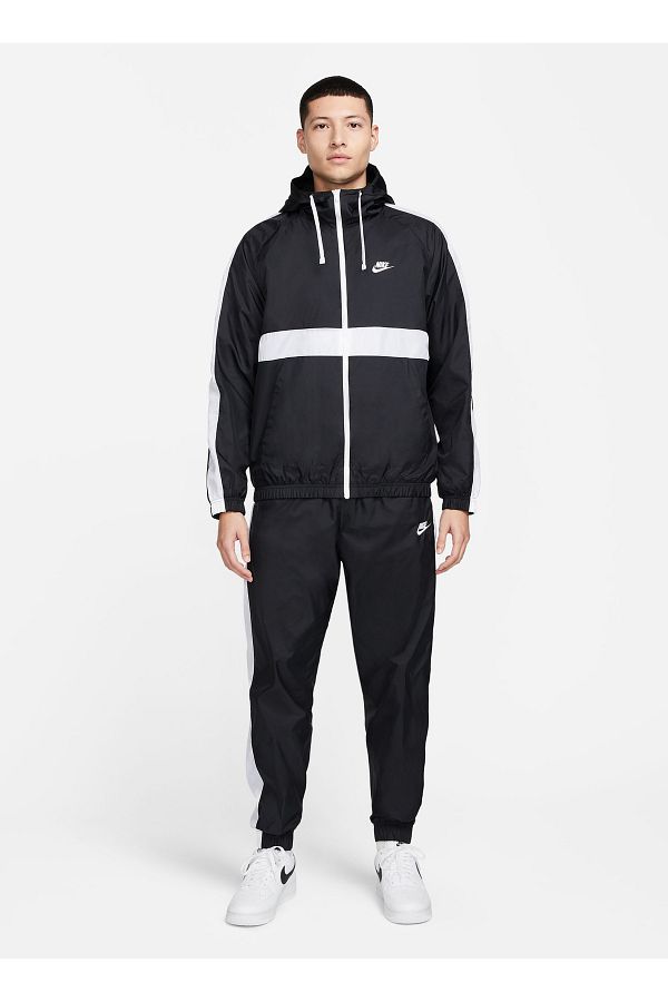 Nike Black White Men s Zip Jacket BV3025 013 M NK CLUB WVN HD TRK SUI Trendyol