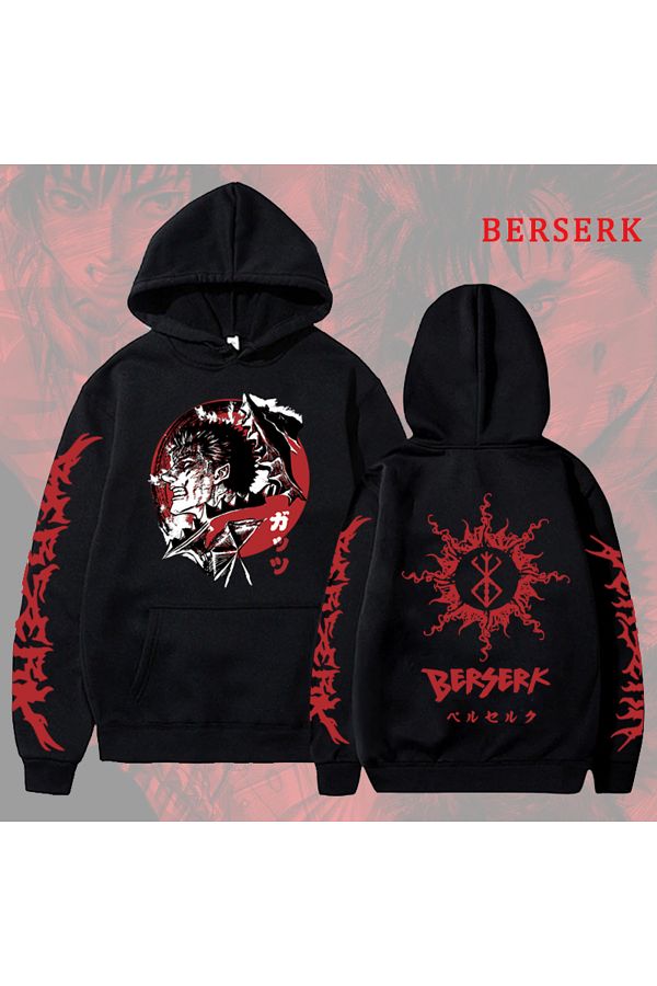 GALASHOP japanese anime Hoodie Berserk graphic printed Trendyol