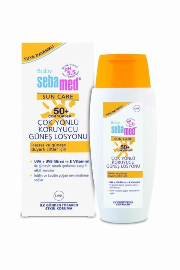 Sebamed Baby Bebek Güneş Losyonu Sebamed Çok Yönlü Koruyucu (50 Faktör 150 Ml)