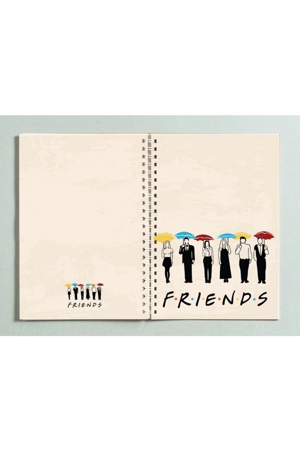 Paytak Moda-Friends Series Design Spiral A5 96 Sheets Unlined Notebook Pytkdt0270 1
