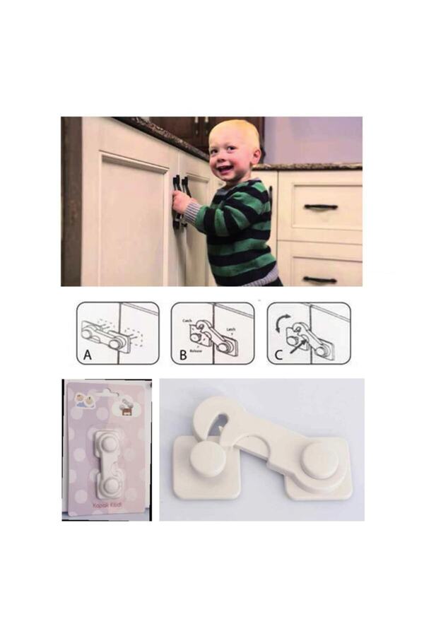 EYM Bebek Çocuk Için Dolap Kapak Güvenlik Kilidi