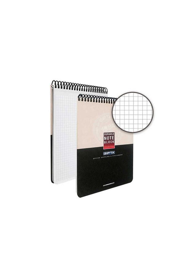 Gıpta-Memo Pad A5 Prisma Spiral Cardboard Checked 1380 100 Sheets 1
