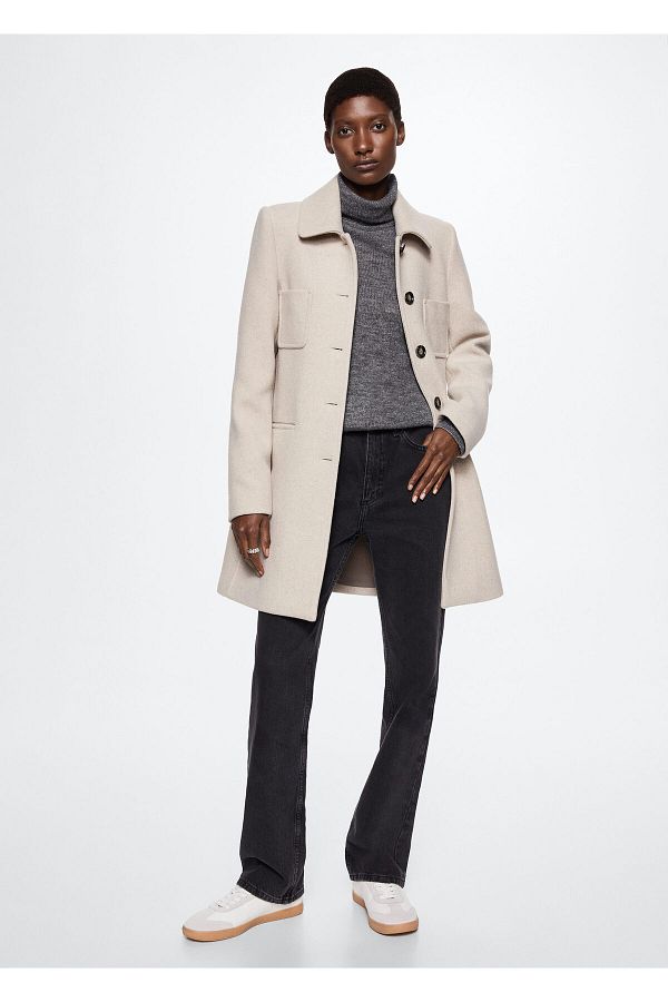 Mango beige coat clearance