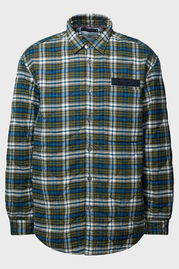 Tommy hilfiger plaid best sale jacket