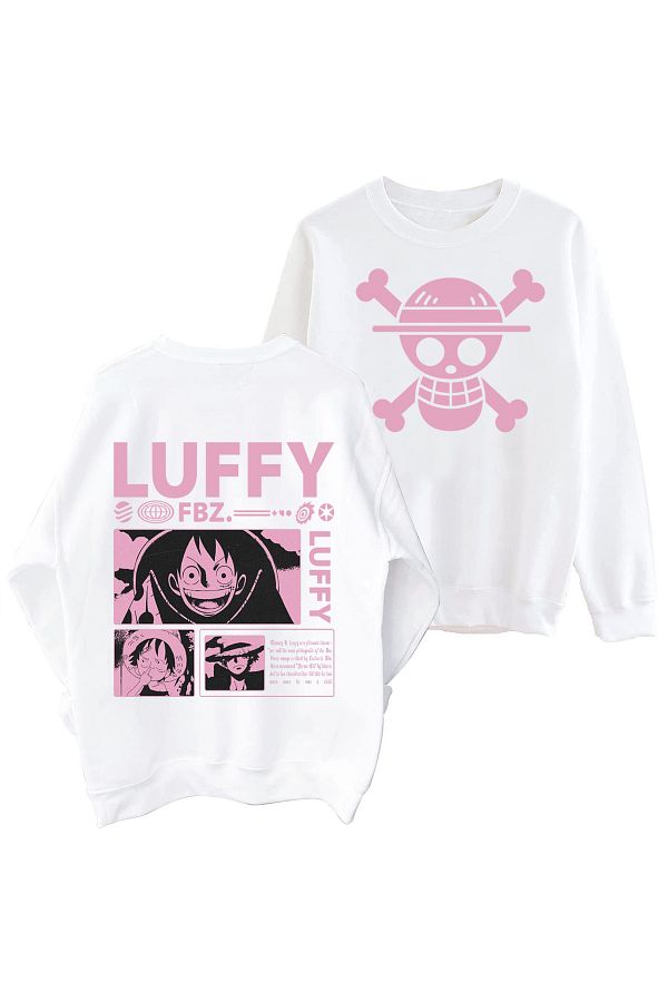 GALASHOP Anime One Piece Luffy Patterned Sweat Trendyol