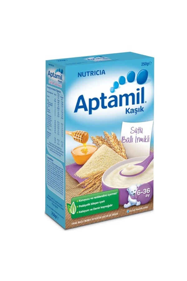 Aptamil Sütlü Ballı Irmikli Kaşık Maması 250 gr