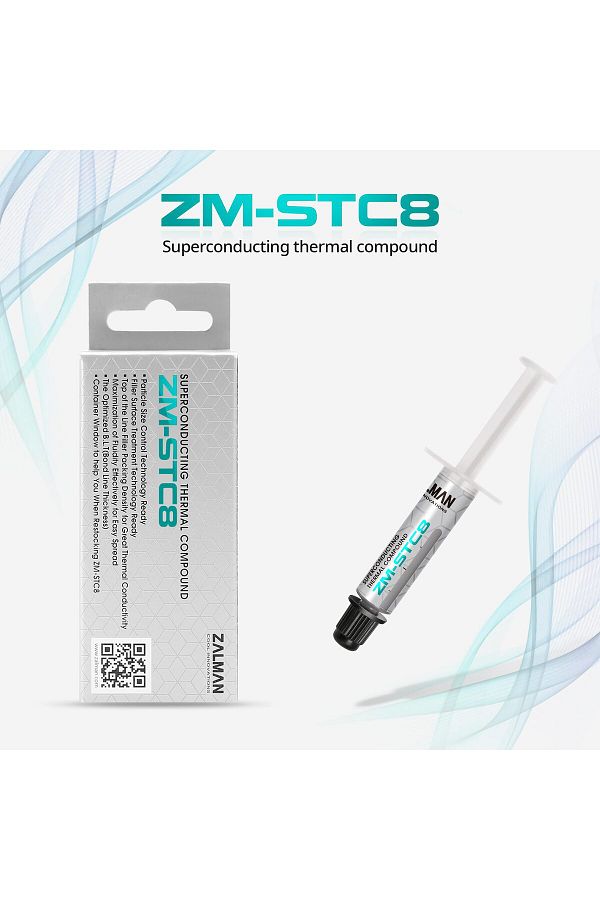 Zalman-STC8 1.5g 8.3w/m.K Gray High Performance Thermal Paste 1