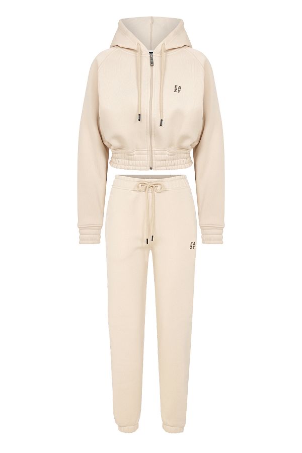 Eazy Co-Σετ χειμερινής φόρμας Eazy Women Basic Camel Elastic Premium 1