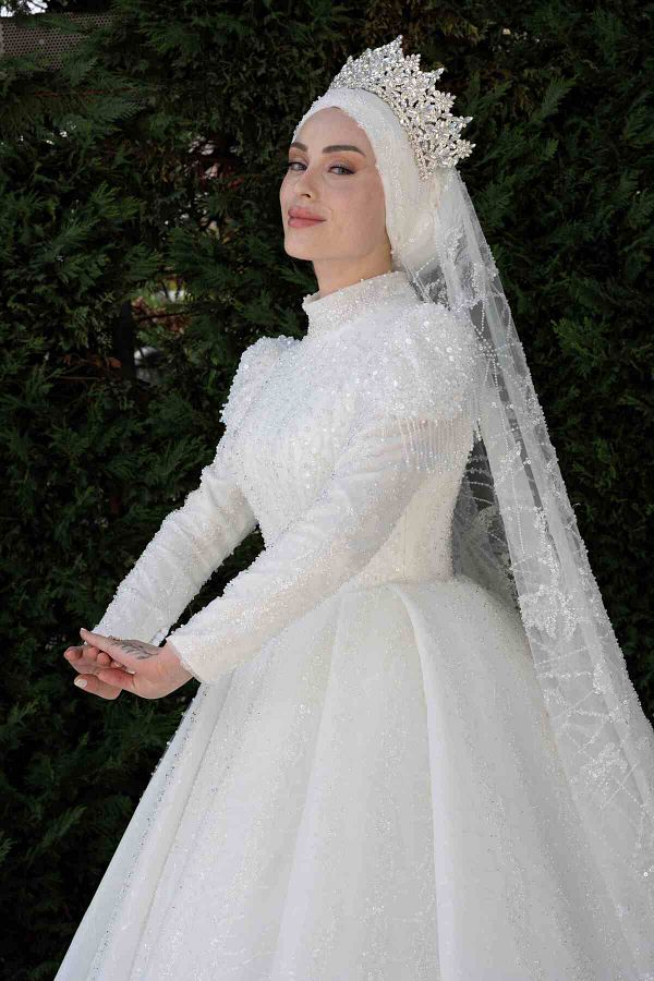 Hijab wedding dress hot sale
