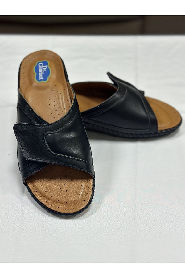 Dr.Comfort-Dr.458 Hallux Slippers.458 Diabetes Slippers Black 1