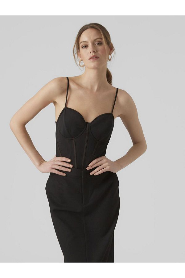 Vero Moda-Vücut VMSIRID SINGLET BODYSTOCK JRS 1