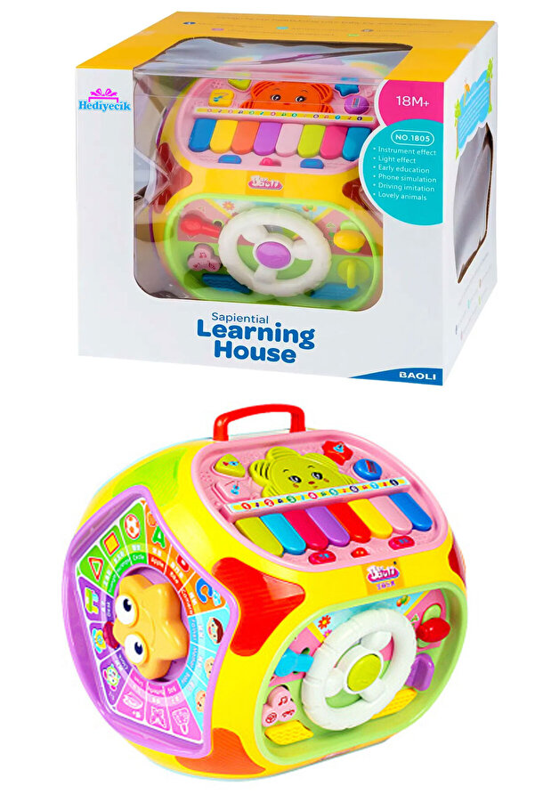 hediyecik Oyuncak Akıllı Ev 6in1 Çocuk Aktivite Merkezi Oyun Seti +18 Ay