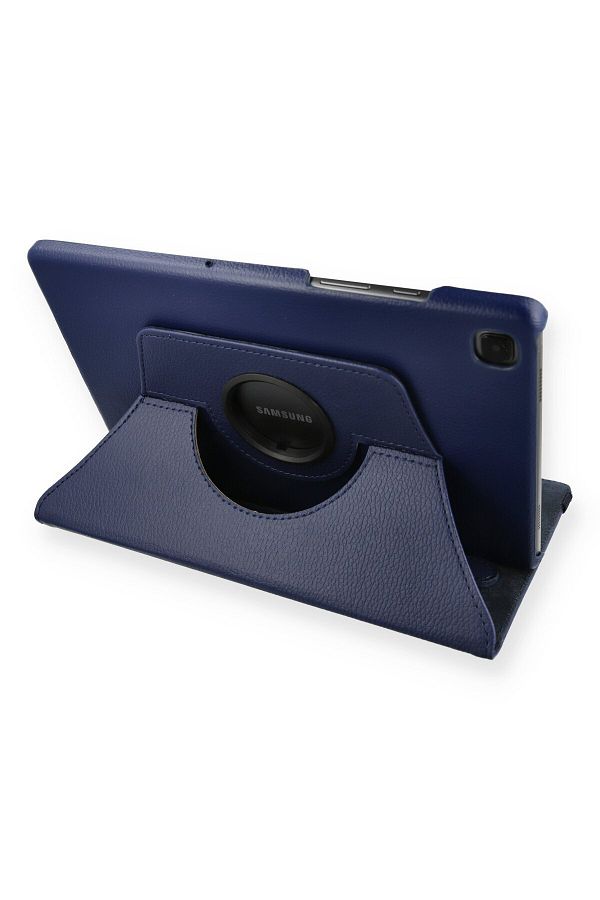 AQUA AKSESUAR-Samsung Galaxy T500 Tab A7 10.4 Compatible Case 360 Rotating Leather Protected Tablet Case - Navy Blue 1