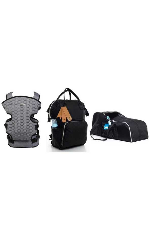 Genel Markalar Bebek Taşıma Seti Leke Tutmaz Su Geçirmez Portbebe,Bebek Bakım Sırt Çantası ve Kanguru