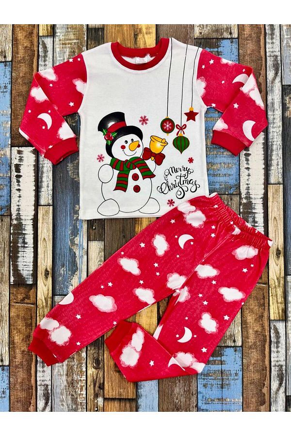 Esterella-Girl-boy unisex children's new year themed pajama set / Christmas themed pajama set 1