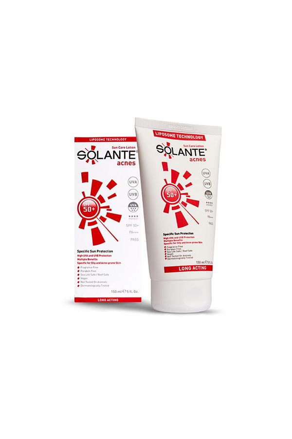 Solante-Sun Lotion Acnes Acne Prevention SPF 50+ Factor 150 ml 1