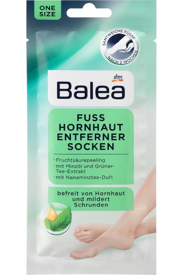 dm Balea-2 Pieces of Callus Removal Foot Mask Socks - Hornhaut Entferner Fußmaske Socken 1