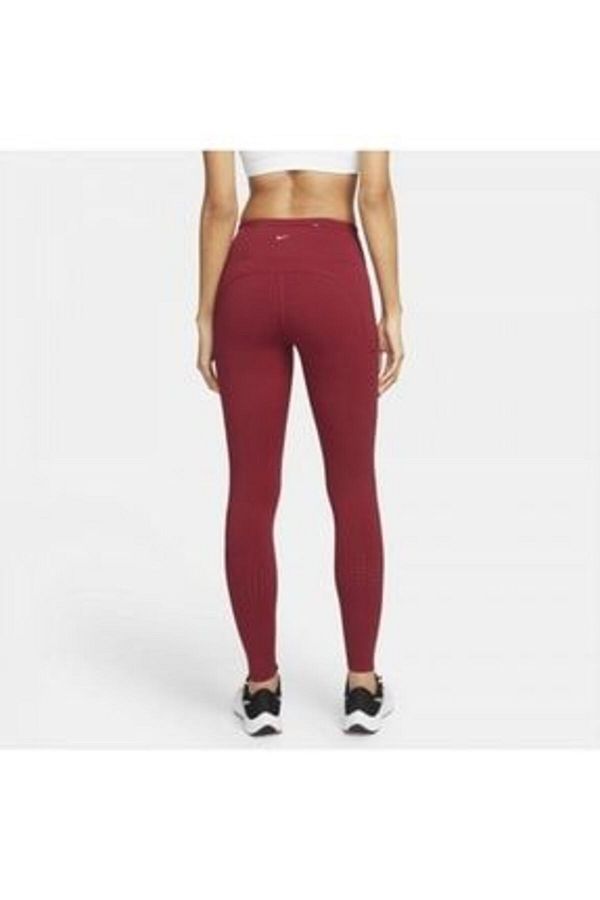 Nike Leggings Burgundy Normal waist Trendyol