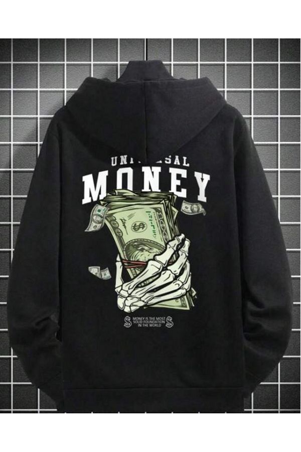 JDM Universal Money Special Design Regular Fit Hooded Printed Sweatshirt Hoodie