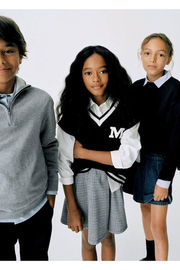 MANGO Kids-Sukňa s potlačou Houndstooth 1