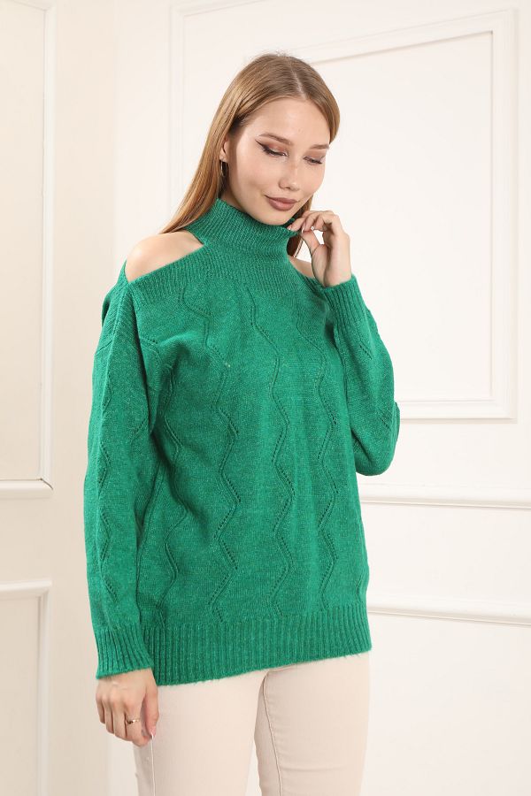 Green fisherman sweater hot sale
