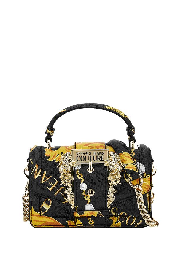 VERSACE JEANS COUTURE Black Yellow Women s Handbag 18X13X5 75Va4Bf6Zs807G89 Trendyol